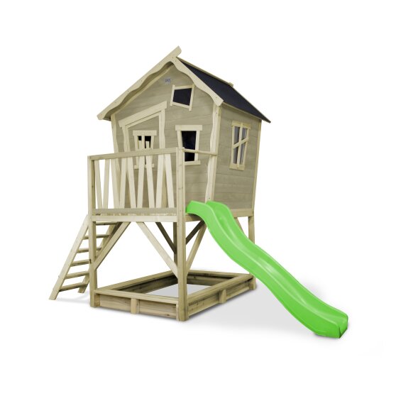 EXIT Crooky 500 wooden playhouse - grey-beige