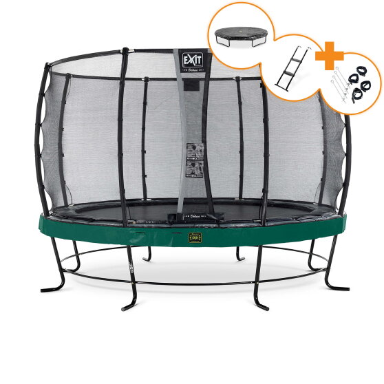 EXIT Elegant Premium studsmatta komplett set ø366cm - grön
