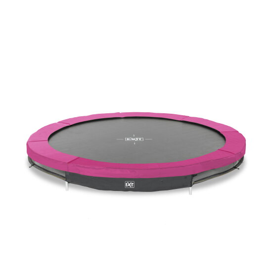 EXIT Silhouette nedgrävd sport-studsmatta ø305cm - rosa
