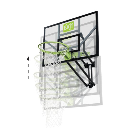 EXIT Galaxy wall-mounted basketball backboard - green/black