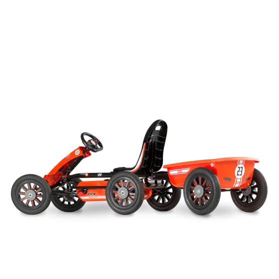 EXIT Spider Race pedal go-kart with trailer - red