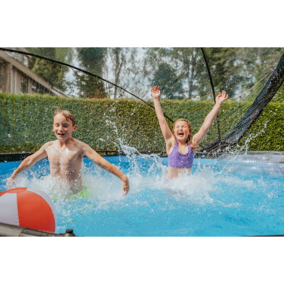 EXIT pooltak ECO ø427cm - även för Intex/Bestway - universell