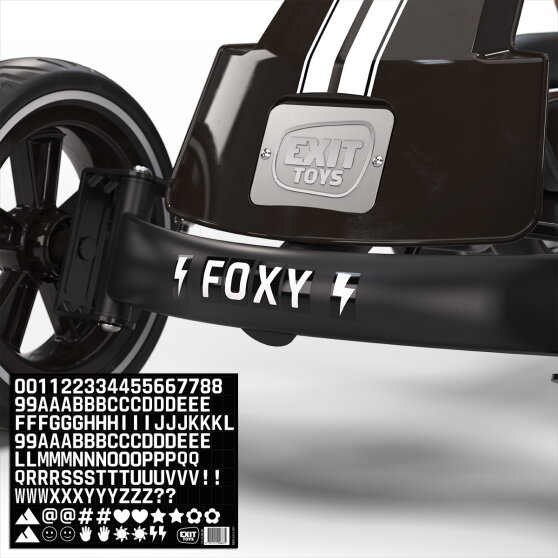 EXIT Foxy gokart med sl&auml;p f&ouml;r barn svart | fr&aring;n 2 &aring;r