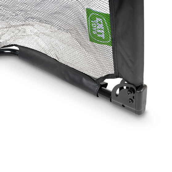EXIT Pico fotbollsm&aring;l av st&aring;l 90x60cm (set om 2) - svart