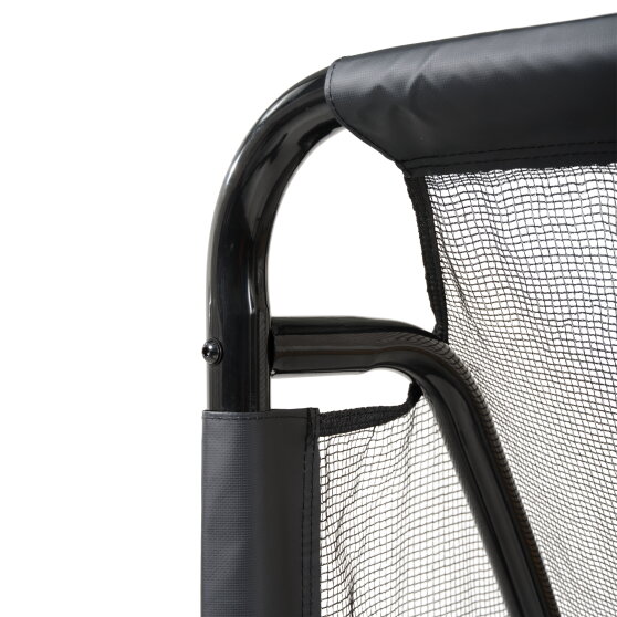 EXIT Coppa fotbollsm&aring;l av st&aring;l 220x170cm - svart