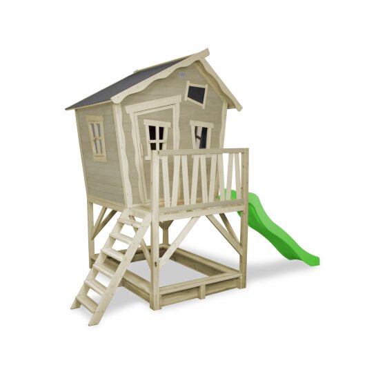 EXIT Crooky 500 wooden playhouse - grey-beige