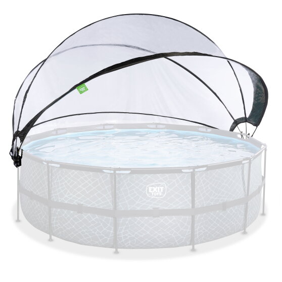 EXIT pooltak ECO ø427cm - även för Intex/Bestway - universell
