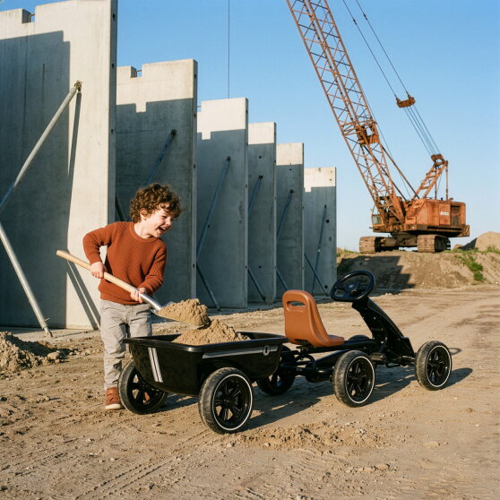 EXIT Foxy gokart-sl&auml;pvagn &ndash; svart