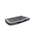 EXIT Elegant nedgrävd sport-studsmatta 214x366cm - svart