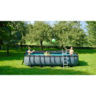 EXIT Wood pool 540x250x122cm med filterpump - brun