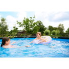 EXIT Black Leather pool &oslash;360x122cm med sandfilterpump - svart