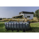 EXIT Black Leather pool 400x200x122cm med filterpump - svart