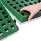EXIT Dynamic marktrampolin 275x458cm med Freezone säkerhetsplattor - svart
