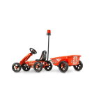 EXIT Foxy Fire pedal go-kart with trailer - red