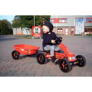 EXIT Foxy Fire pedal go-kart with trailer - red