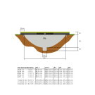 EXIT Silhouette ground trampoline ø183cm - green
