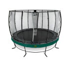 EXIT Elegant Premium trampoline ø366cm with Deluxe safetynet - green