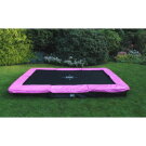 EXIT Silhouette ground trampoline 214x305cm - pink