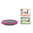 EXIT Silhouette ground trampoline ø305cm - pink