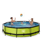 EXIT Lime pool ø360x76cm med filterpump - grön
