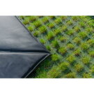 EXIT Dynamic marktrampolin 244x427cm med Freezone säkerhetsplattor - svart
