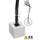 EXIT Galaxy basketball backboard for installing on ground - green/black