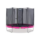 EXIT Twist trampoline ø244cm - pink/grey