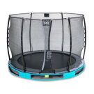 EXIT Elegant ground trampoline ø305cm with Economy safety net - blue