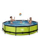 EXIT Lime pool ø360x76cm med filterpump - grön