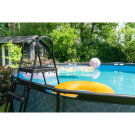 EXIT Wood pool ø488x122cm med filterpump - brun