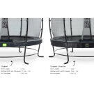 EXIT Elegant Premium studsmatta komplett set ø253cm - svart