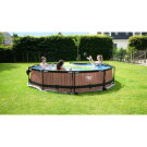 EXIT Lime pool ø360x76cm med filterpump och tak - grön