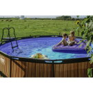 EXIT Black Leather pool ø427x122cm med sandfilterpump - svart