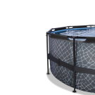 EXIT Stone pool &oslash;427x122cm med sandfilterpump - gr&aring;