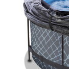 EXIT Stone pool &oslash;360x122cm med sandfilterpump och tak - gr&aring;