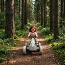 EXIT Foxy gokart f&ouml;r barn gr&ouml;n | pedalgokart fr&aring;n 2 &aring;r