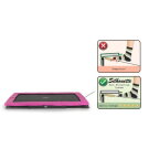 EXIT Silhouette ground trampoline 214x305cm - pink