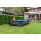 EXIT Black Wood pool 300x200x65cm med filterpump - svart