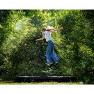 EXIT Silhouette nedgrävd sport-studsmatta ø305cm - svart