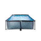 EXIT Stone pool 300x200x65cm med filterpump - grå