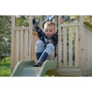 EXIT Panorama 500 lekstuga av tr&auml; med rutschkana och sandl&aring;da