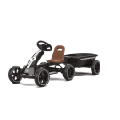 EXIT Foxy gokart med släp för barn svart | från 2 år