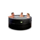 EXIT Leather Premium spa (4 personer) - svart
