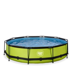 EXIT Lime pool &oslash;360x76cm med filterpump - gr&ouml;n