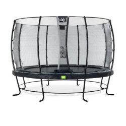 EXIT Elegant trampoline ø366cm with Economy safetynet - black