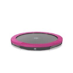 EXIT Silhouette nedgrävd sport-studsmatta ø244cm - rosa
