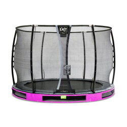 EXIT Elegant Premium ground trampoline ø305cm with Deluxe safety net - purple