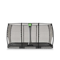 EXIT Allure Classic nedgrävd studsmatta 214x366cm - svart