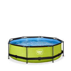 EXIT Lime pool &oslash;300x76cm med filterpump - gr&ouml;n