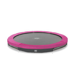 EXIT Silhouette nedgrävd sport-studsmatta ø305cm - rosa